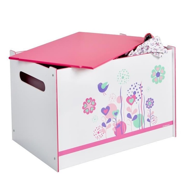 Malle de rangement de Printemps, faite en MDF.