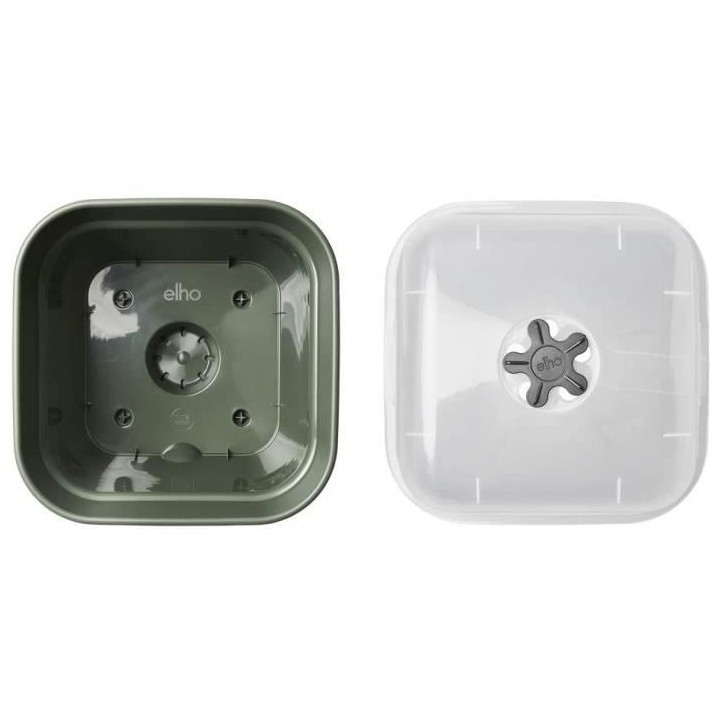 Pot De Fleurs Carré GREEN BASICS - Plastique - Réservoir - Ø20 - Le