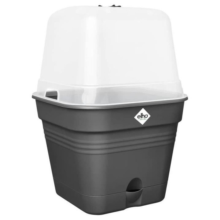 Pot De Fleurs Carré GREEN BASICS - Plastique - Réservoir - Ø20 - No