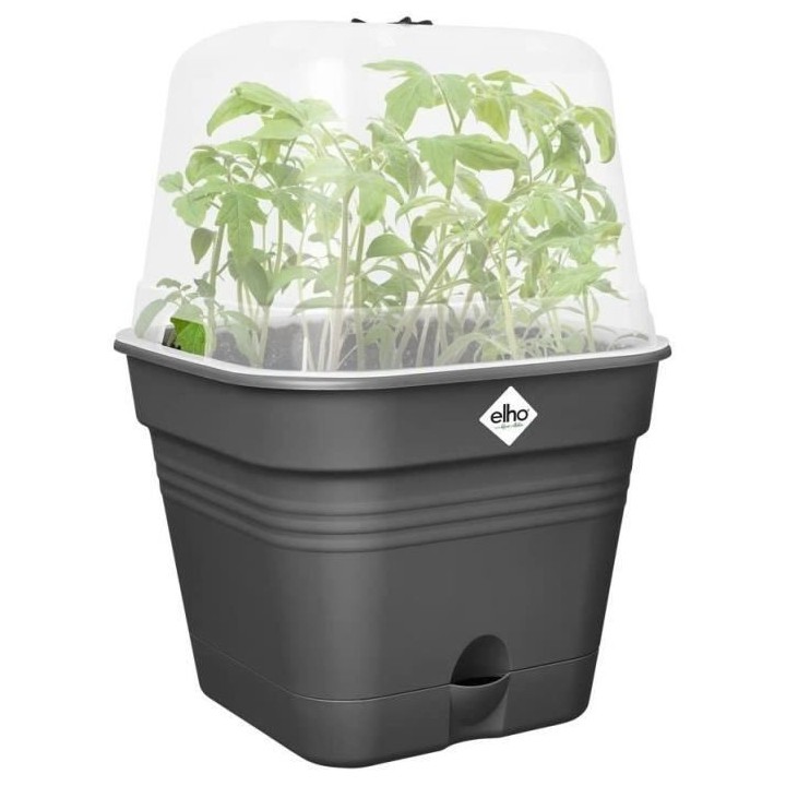 Pot De Fleurs Carré GREEN BASICS - Plastique - Réservoir - Ø20 - No