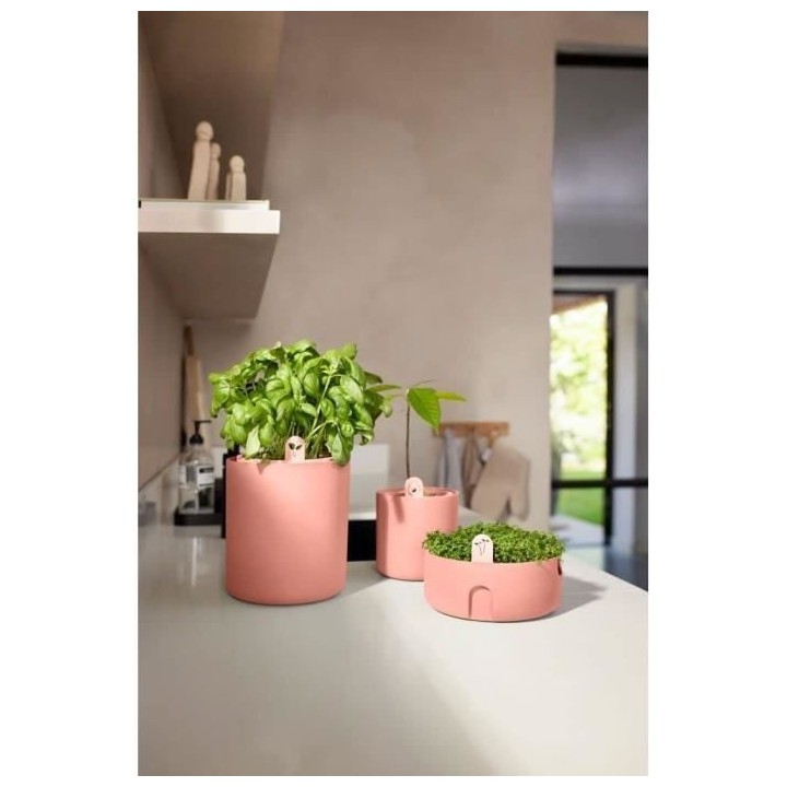 Pot De Fleurs Rond MAGIC MICROGREENS - Plastique - Ø16 - Terra Carame