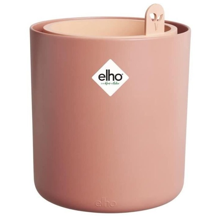 Pot De Fleurs Rond BOUNCY BASIL - Plastique - Ø16 - Terra Caramel