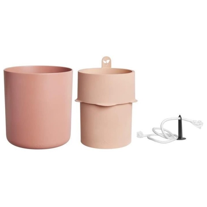 Pot De Fleurs Rond BOUNCY BASIL - Plastique - Ø16 - Terra Caramel