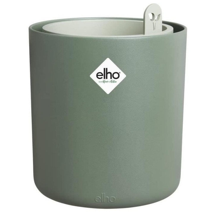 Pot De Fleurs Rond BOUNCY BASIL - Plastique - Ø16 - Leaf Green