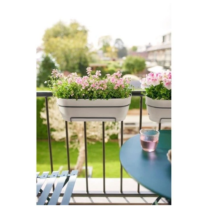 Planteur Rectangle VIBIA - Plastique - Réservoir - Ø50 - Bleu Vintag