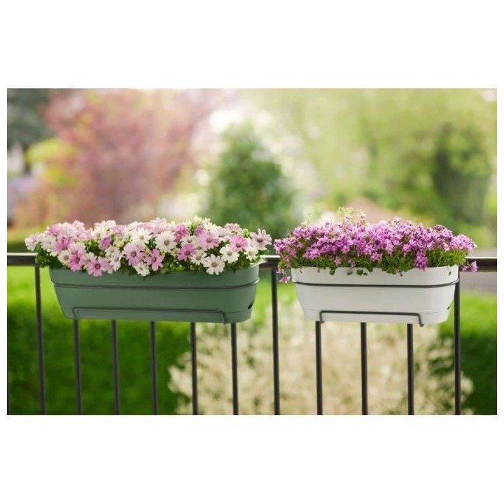 Planteur Rectangle VIBIA - Plastique - Réservoir - Ø50 - Vert