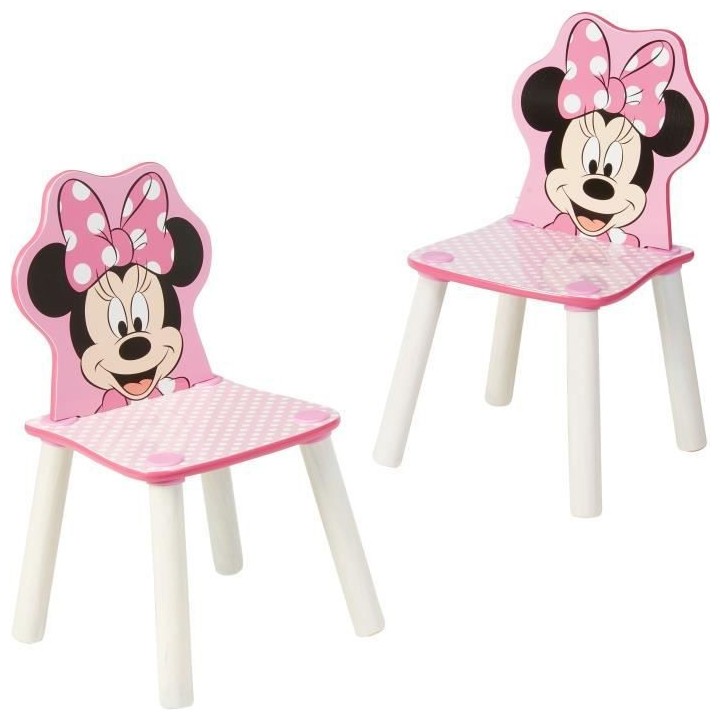 Table et chaises de Minnie Mouse en MDF.