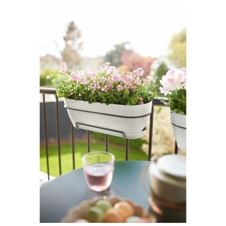 Planteur Rectangle VIBIA - Plastique - Réservoir - Ø70 - Blanc