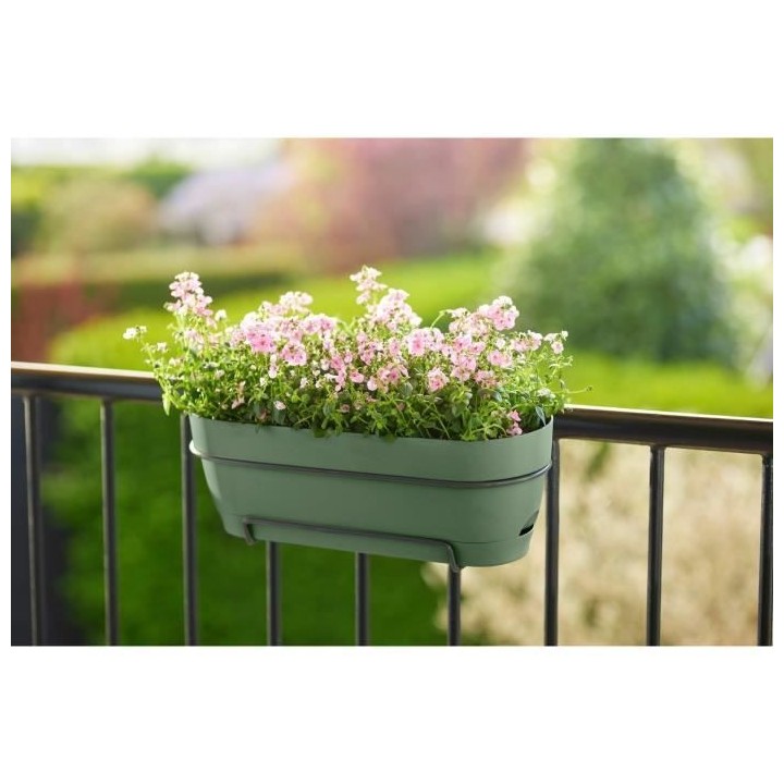 Planteur Rectangle VIBIA - Plastique - Réservoir - Ø70 - Vert