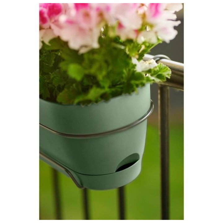 Planteur Rectangle VIBIA - Plastique - Réservoir - Ø70 - Vert