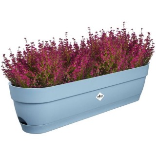 Planteur Rectangle VIBIA - Plastique - Réservoir - Ø70 - Bleu Vintag