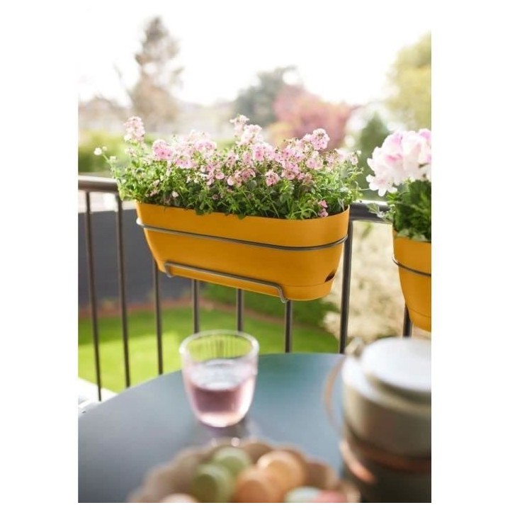 Planteur Rectangle VIBIA - Plastique - Réservoir - Ø70 - Rose Poussi