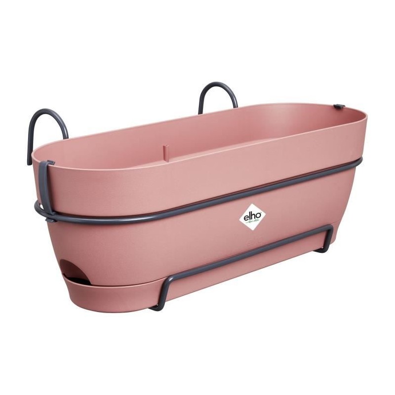 Planteur Rectangle VIBIA - Plastique - Réservoir - Ø50 - Rose Poussiere