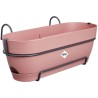 Planteur Rectangle VIBIA - Plastique - Réservoir - Ø50 - Rose Poussiere