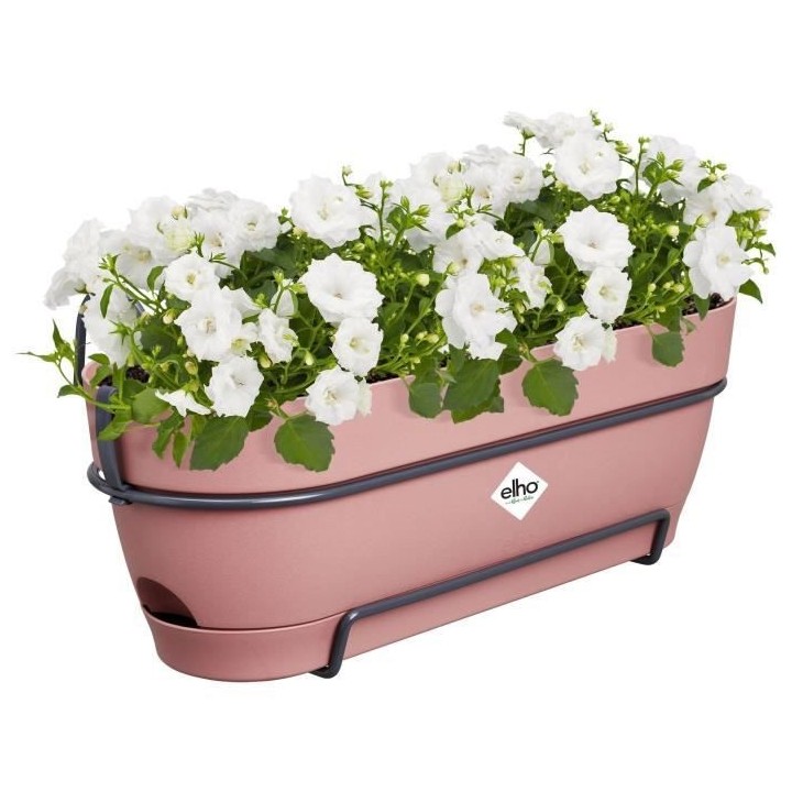 Planteur Rectangle VIBIA - Plastique - Réservoir - Ø50 - Rose Poussi