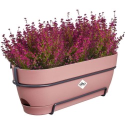 Planteur Rectangle VIBIA - Plastique - Réservoir - Ø50 - Rose Poussiere