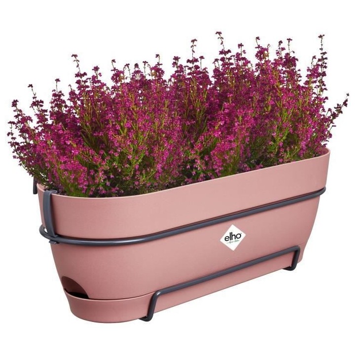 Planteur Rectangle VIBIA - Plastique - Réservoir - Ø50 - Rose Poussi