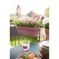 Planteur Rectangle VIBIA - Plastique - Réservoir - Ø50 - Rose Poussiere