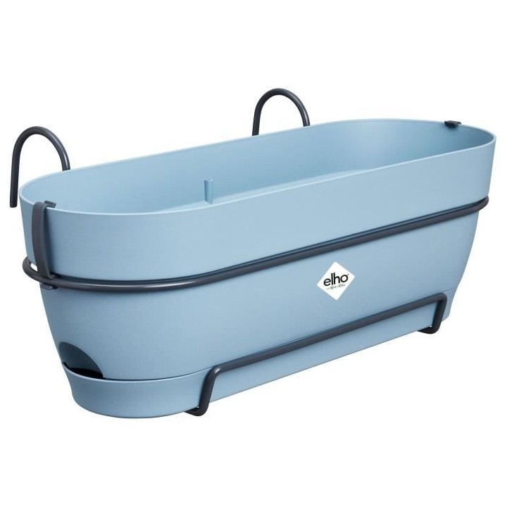 Planteur Rectangle VIBIA - Plastique - Réservoir - Ø50 - Bleu Vintag