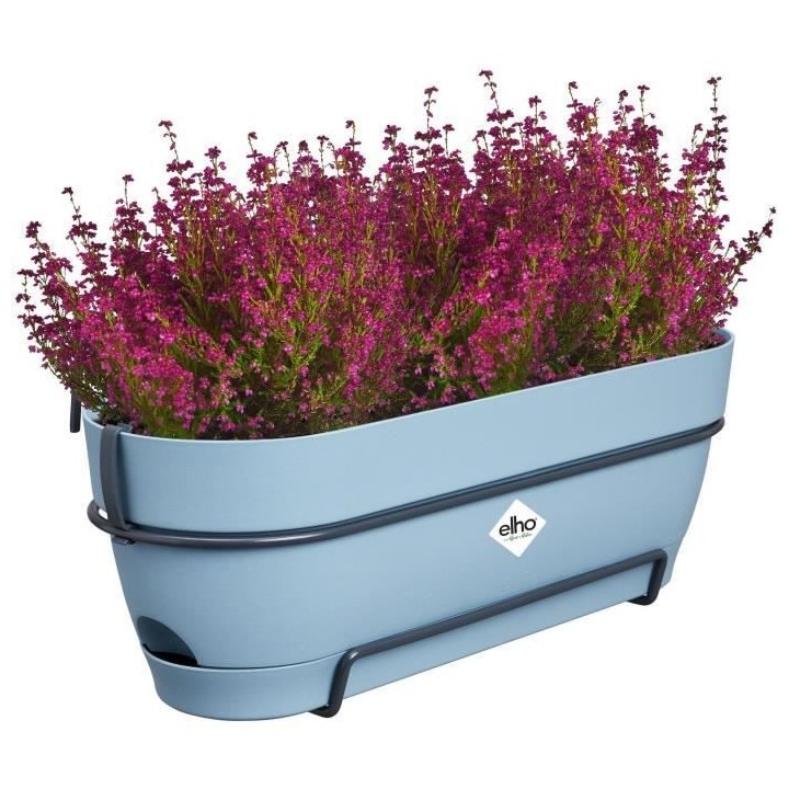 Planteur Rectangle VIBIA - Plastique - Réservoir - Ø50 - Bleu Vintag