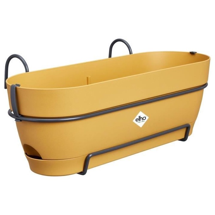 Planteur Rectangle VIBIA - Plastique - Réservoir - Ø50 - Jaune Miel