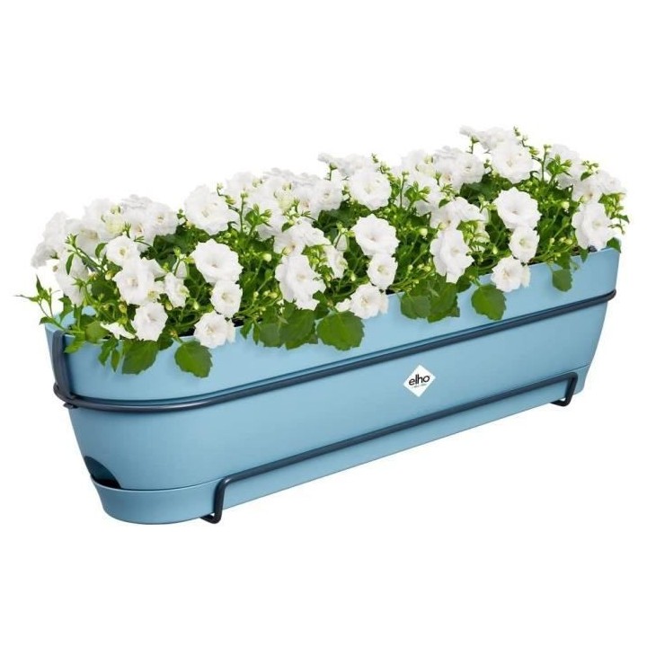 Planteur Rectangle VIBIA - Plastique - Réservoir - Ø70 - Bleu Vintag