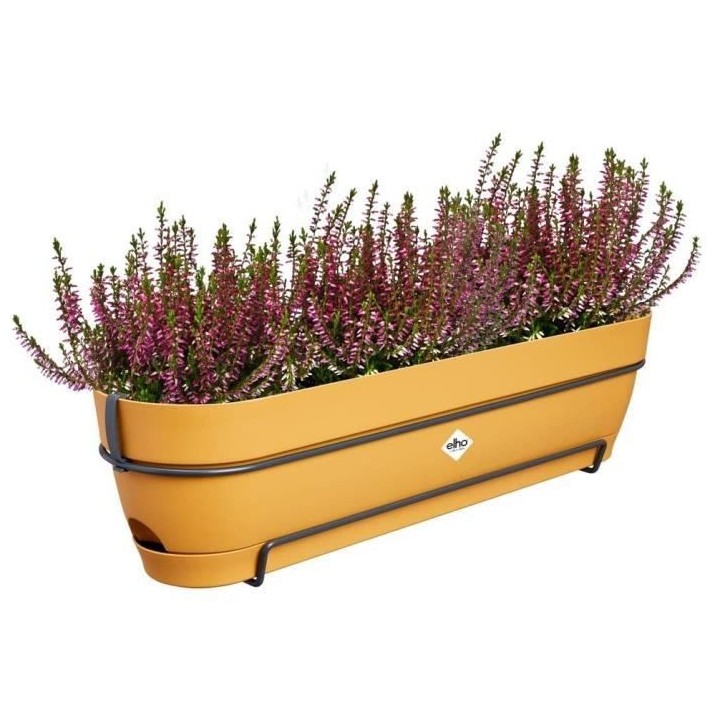 Planteur Rectangle VIBIA - Plastique - Réservoir - Ø70 - Jaune Miel