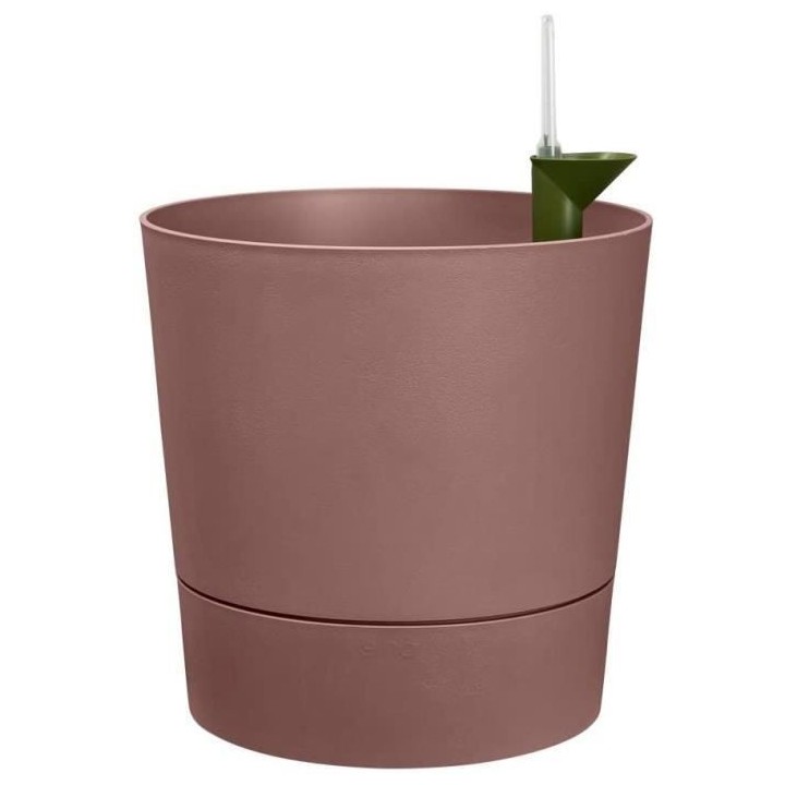 Pot De Fleurs Rond GREENSENSE AQUA CARE - Plastique Réservoir - Avec