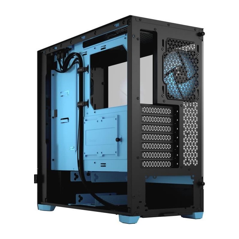 FRACTAL DESIGN - Pop Air RGB Cyan TG - Boîtier PC - Cyan (FD-C-POR1A-02)