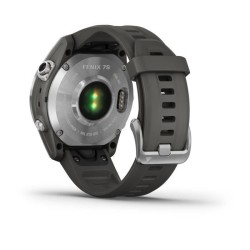 Montre GPS connectée - GARMIN - Fenix 7S - Argent avec bracelet gris