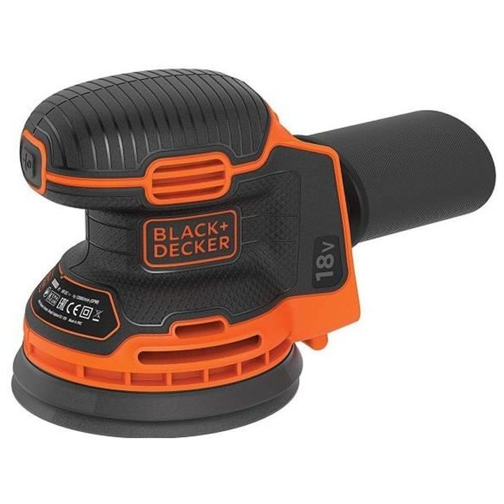 Ponceuse excentrique sans-fil 18V BLACK+DECKER (Livrée sans Batterie