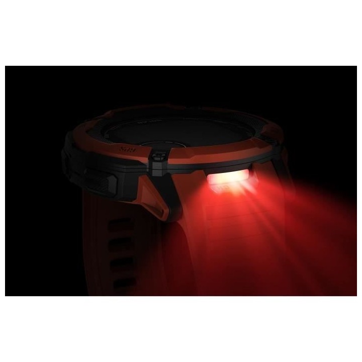 Montre GPS connectée - GARMIN - Instinct 2X Solar Rouge