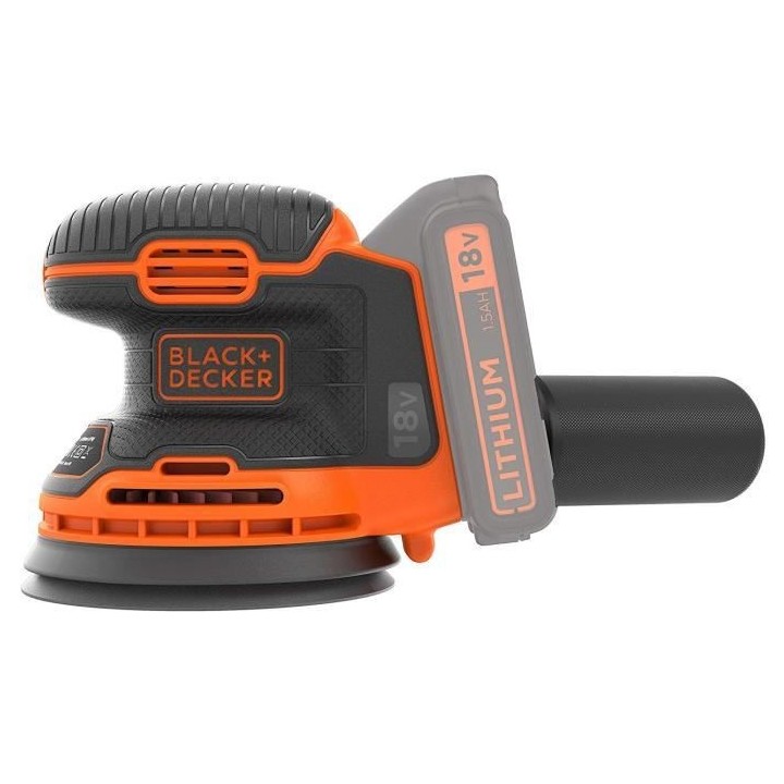 Ponceuse excentrique sans-fil 18V BLACK+DECKER (Livrée sans Batterie