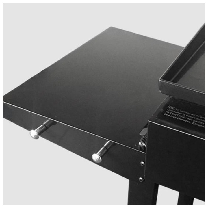 Plancha gaz GARDEN MAX - 3 feux - Sur chariot - Acier émaillé - 60 x