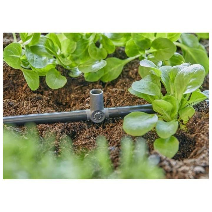 Dérivation en T pour micro-asperseurs 3/16 4.6mm Boite de 10 pieces.