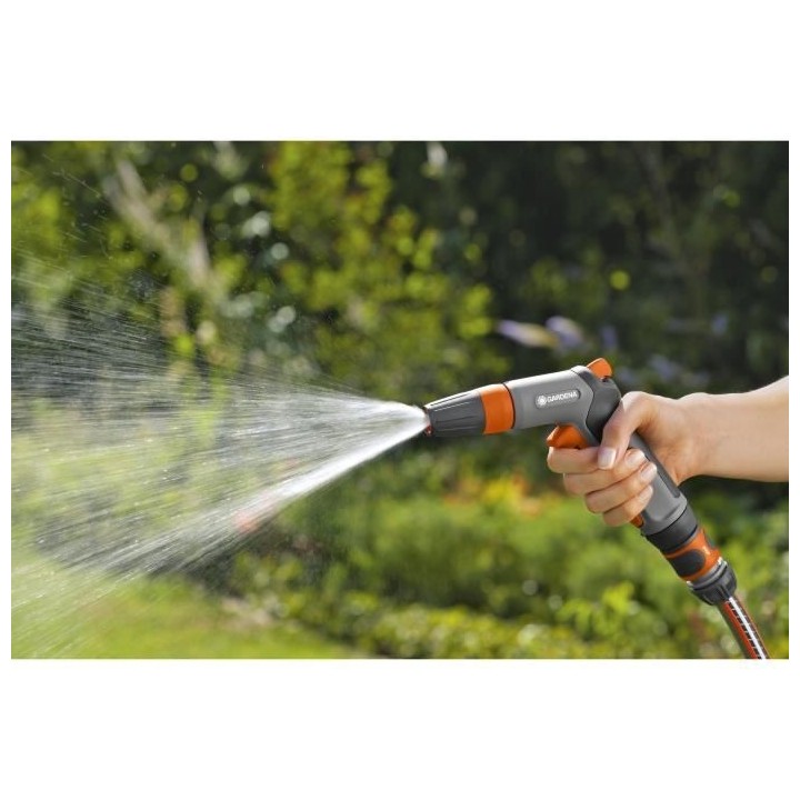 GARDENA Pistolet d'arrosage et nettoyage Comfort – Jet concentré &