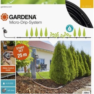 GARDENA Kit Arrosage goutte-a-goutte taille M + Programmateur Micro-Dr