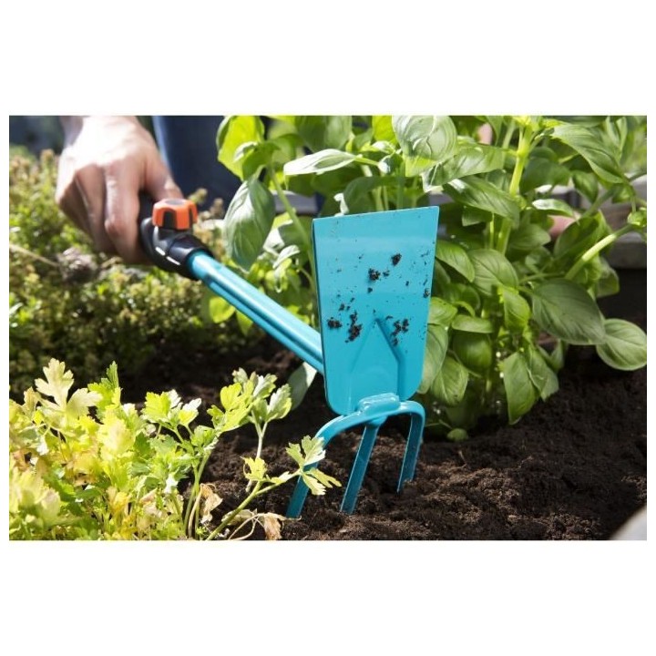 GARDENA Serfouette a fleurs 6.5cm Combisystem - Acier enduit – Outil