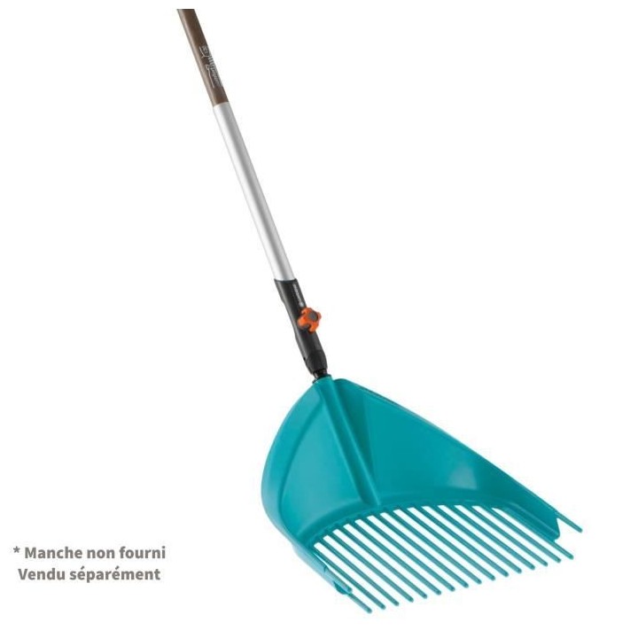 GARDENA Râteau-pelle 3 en 1 36cm Combisystem - Plastique solide renfo