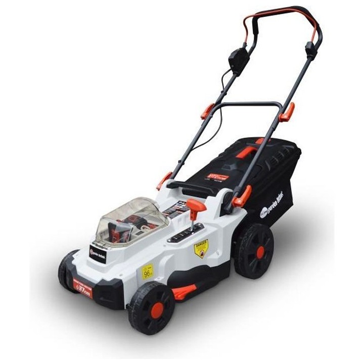 Tondeuse a batterie 37cm 40V (2x 20V 2Ah) - Moteur induction - Fonctio