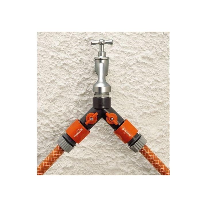 GARDENA Sélecteur d'arrosage 2 voies 20/27 ou 26/34 – Circuits ind