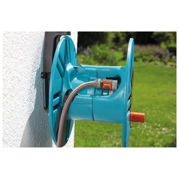 GARDENA Dévidoir mural Classic 60 – Longueur 60m max – Adapté to