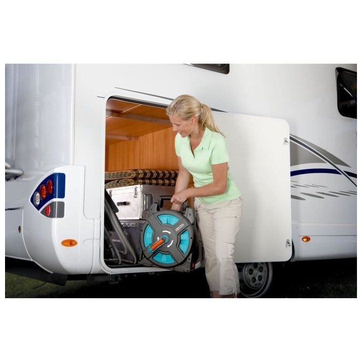 GARDENA Dévidoir portable Classic 15 équipé – Longueur tuyau 15m