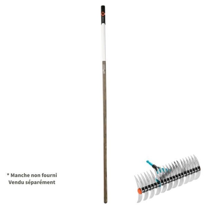 GARDENA Râteau-scarificateur 35cm Combisystem - Lames acier galvanis