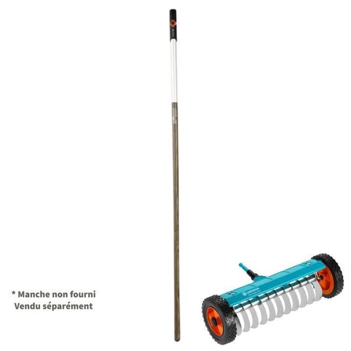 GARDENA Scarificateur sur roues 32cm Combisystem - Lames inox anti bou