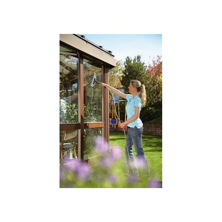 GARDENA Balai lave-vitre avec raclette Cleansystem – Tete pivotante