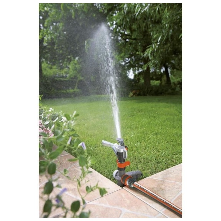 GARDENA Arroseur-canon sur pic Premium – Portée réglable 12.5m max