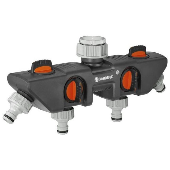 GARDENA Sélecteur d'arrosage 4 voies – Multiple sorties d'eau indé