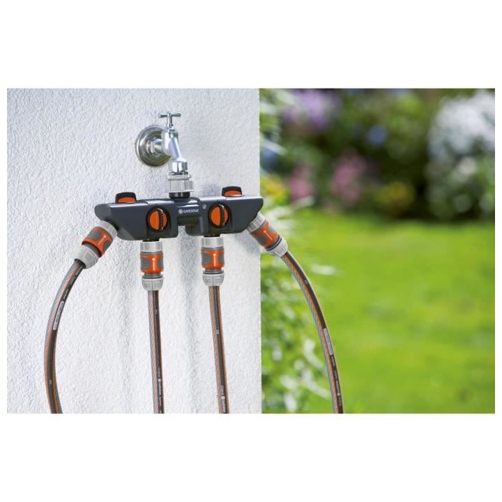 GARDENA Sélecteur d'arrosage 4 voies – Multiple sorties d'eau indé