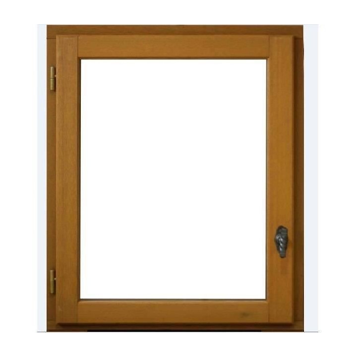 Fenetre 1 vantail tirant gauche - H.75 x L.80 cm - Bois exotique